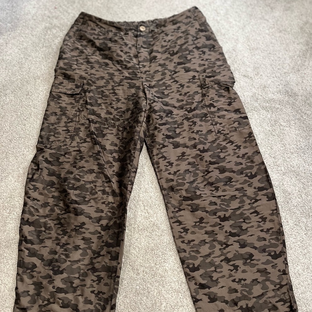 Camo Wide Leg Pants